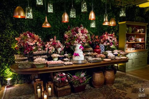 mesa de doces do casamento'