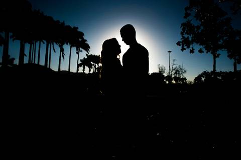 Foto de silhueta  rio de janeiro '