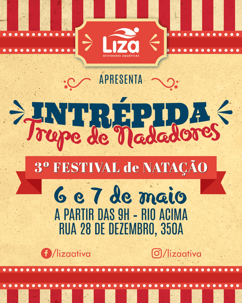 Convite Festival de Natação'