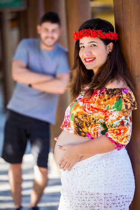 Fotografia de Gestante no Parque Botânico da Vale em Vitória feita pelo Estúdio JAMC'