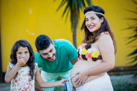 Fotografia de Gestante no Parque Botânico da Vale em Vitória'