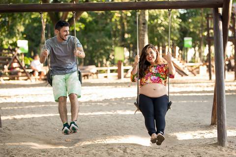 Fotografia de Gestante no Parque Botânico da Vale em Vitória feita pelo Estúdio JAMC'