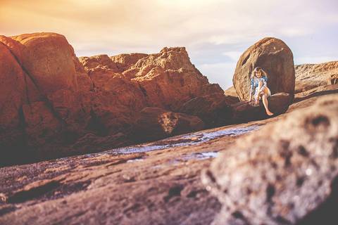 Fotografia na Praia de Iriri em Guarapari, feito pelo Estúdio JAMC'