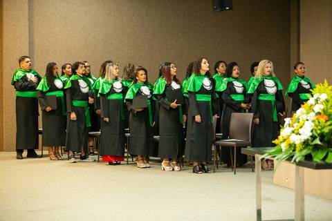 Formatura da turma 2018/2 de Serviço Social da faculdade Emescam feita pelo Studio JAMC em Vila Velha-ES'