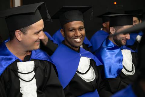 Formatura da turma 2018/2 de engenharia da faculdade Novo Milenio feita pelo Studio JAMC em Vila Velha-ES'