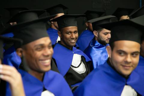 Formatura da turma 2018/2 de engenharia da faculdade Novo Milenio feita pelo Studio JAMC em Vila Velha-ES'