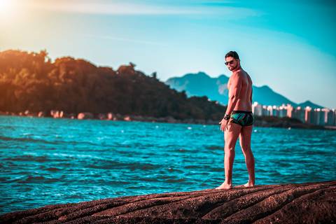 Ensaio fotográfico na Ilha do Frade,  em Vitória,  feita pelo Studio JAMC.'