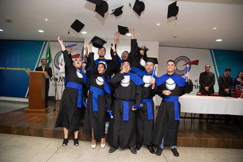 Formatura da turma 2018/1 de Publicidade Propaganda da faculdade Novo Milenio feita pelo Studio JAMC em Vila Velha-ES'