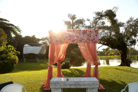 decoraçao casamento de dia no golf clube guaruja'