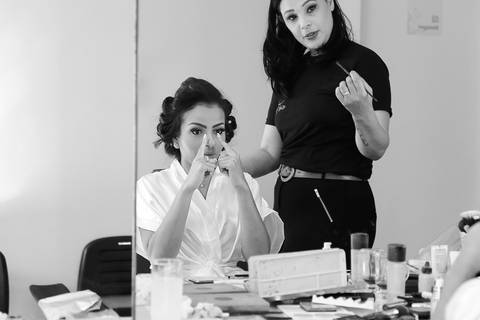 making of da noiva karen no dia do seu casamento de dia no golf clube  guaruja'