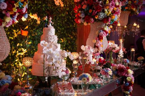 decoração do buffet many em guarujá'