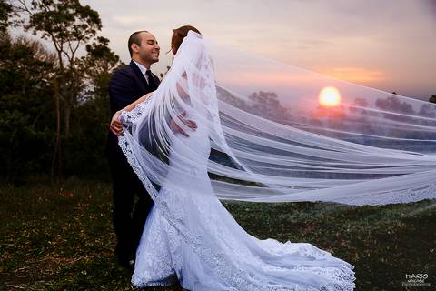 Fotografia ao por do sol'