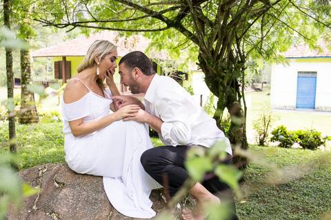 Atrevimento do noivo hehehe'