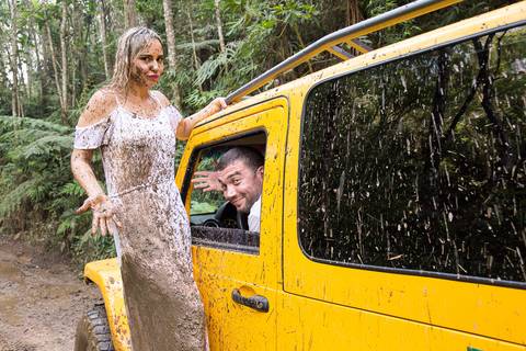 Será que sujou um pouco o vestido?'