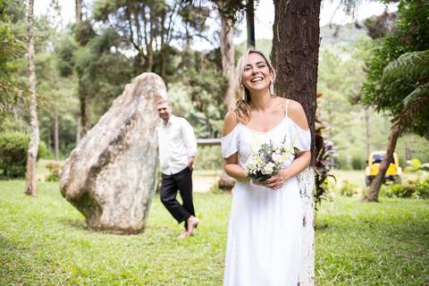 A noiva não se aguenta hehehe'