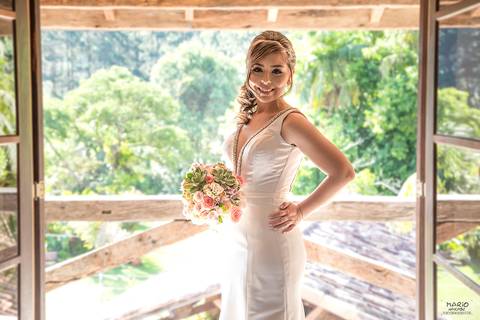 Noiva pronta para a cerimônia'