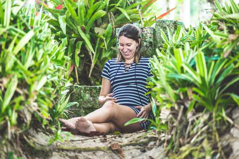 Ensaio de gestante na praia por Mario Nakase Fotografia'