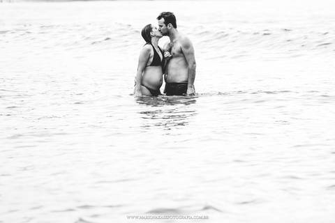 Ensaio de gestante na praia por Mario Nakase Fotografia'