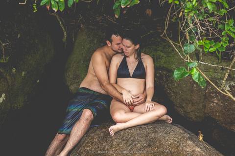 Ensaio de gestante na praia por Mario Nakase Fotografia'