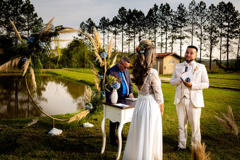 Casamento no Campo em Quarentena pelo COVID 19, Fotografia de Mario Nakase'