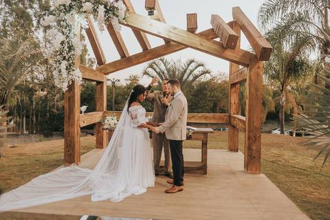 FOTOS CERIMONIA DE CASAMENTO SITIO CONTAGEM'