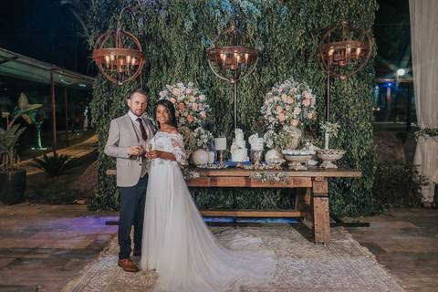 FOTOS MESA DO BOLO CASAMENTO SITIO EM CONTAGEM'