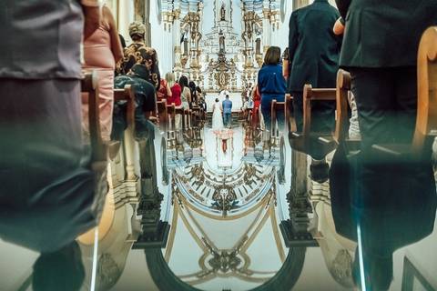 FOTOS CERIMONIA CASAMENTO IGREJA NOSSA SENHORA DO CARMO - PRAÇA MINAS '