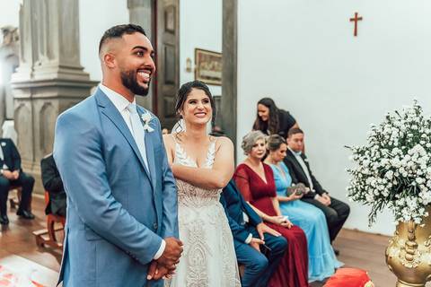 FOTOS CERIMONIA CASAMENTO IGREJA NOSSA SENHORA DO CARMO - PRAÇA MINAS '