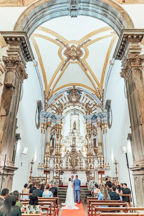 FOTOS CERIMONIA CASAMENTO IGREJA NOSSA SENHORA DO CARMO - PRAÇA MINAS '