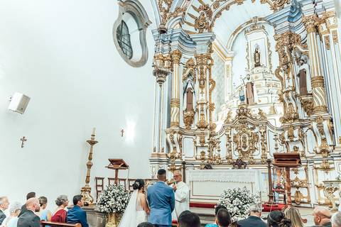 FOTOS CERIMONIA CASAMENTO IGREJA NOSSA SENHORA DO CARMO - PRAÇA MINAS '