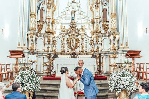 FOTOS CERIMONIA CASAMENTO IGREJA NOSSA SENHORA DO CARMO - PRAÇA MINAS '