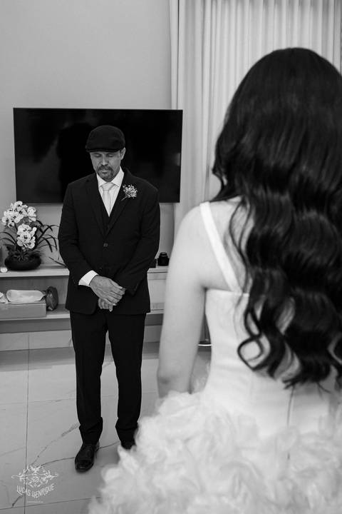 first look com pai da noiva'