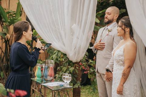 fotos cerimonia casamento monarca casarão'