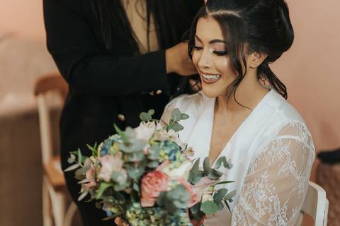 fotos making of noiva monarca casarão'