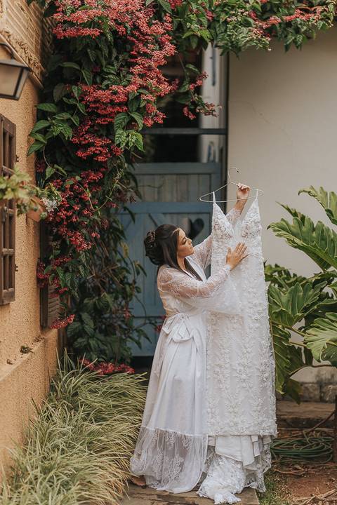 fotos making of noiva monarca casarão'