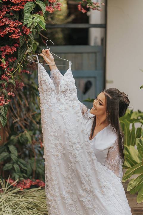 fotos making of noiva monarca casarão'