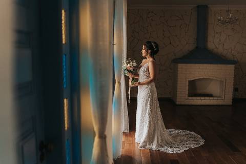 fotos making of noiva monarca casarão'