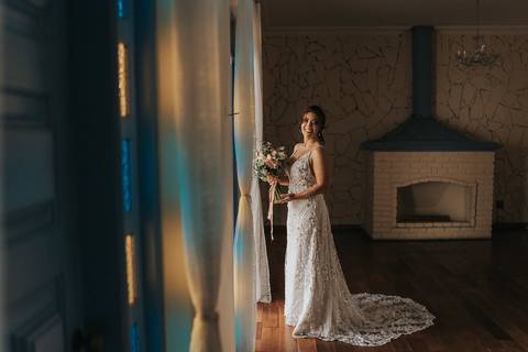 fotos making of noiva monarca casarão'