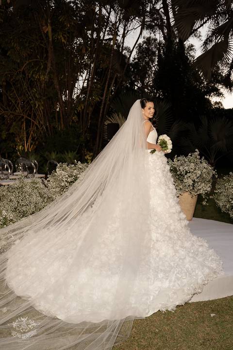 VESTIDO DE NOIVA LUXUOSO CASAMENTO PAMPULHA - BELO HORIZONTE'