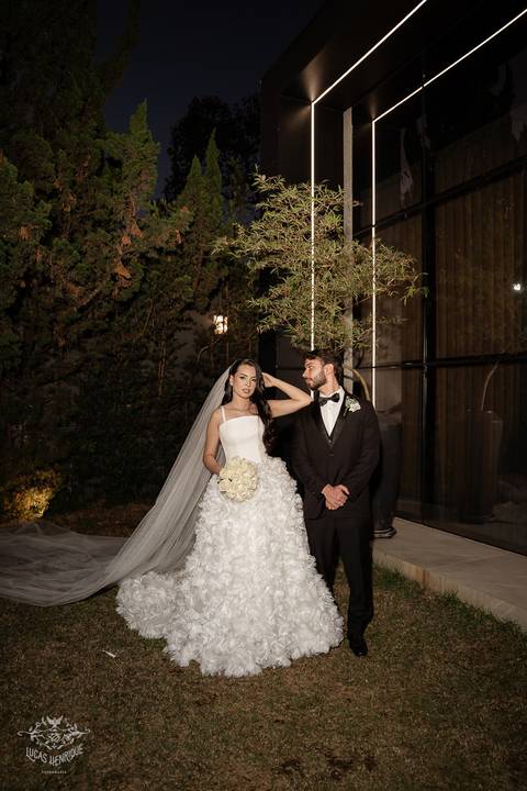 VESTIDO DE NOIVA LUXUOSO CASAMENTO PAMPULHA - BELO HORIZONTE'
