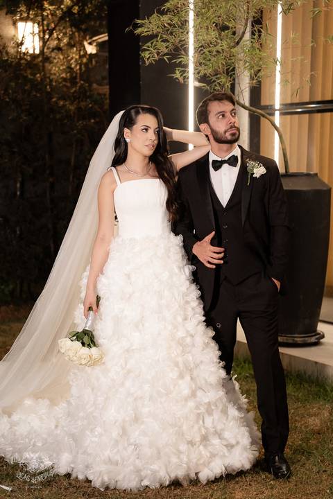 VESTIDO DE NOIVA LUXUOSO CASAMENTO PAMPULHA - BELO HORIZONTE'