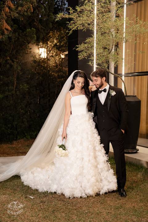 VESTIDO DE NOIVA LUXUOSO CASAMENTO PAMPULHA - BELO HORIZONTE'