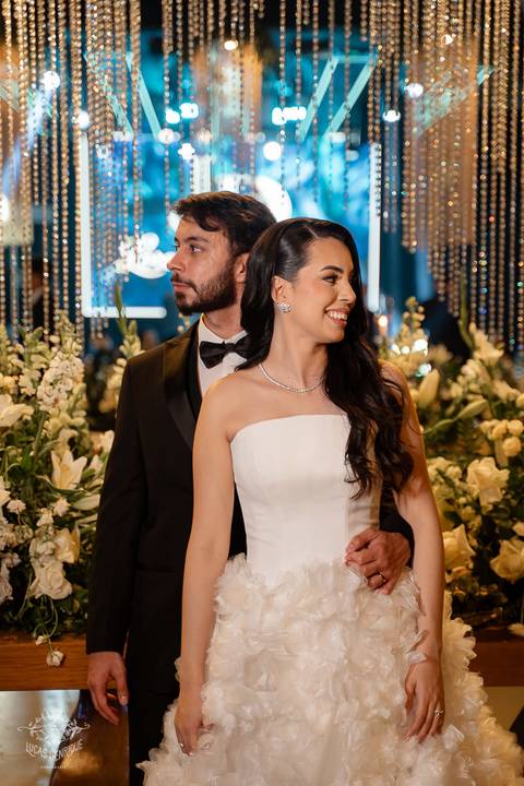 VESTIDO DE NOIVA LUXUOSO CASAMENTO PAMPULHA - BELO HORIZONTE'