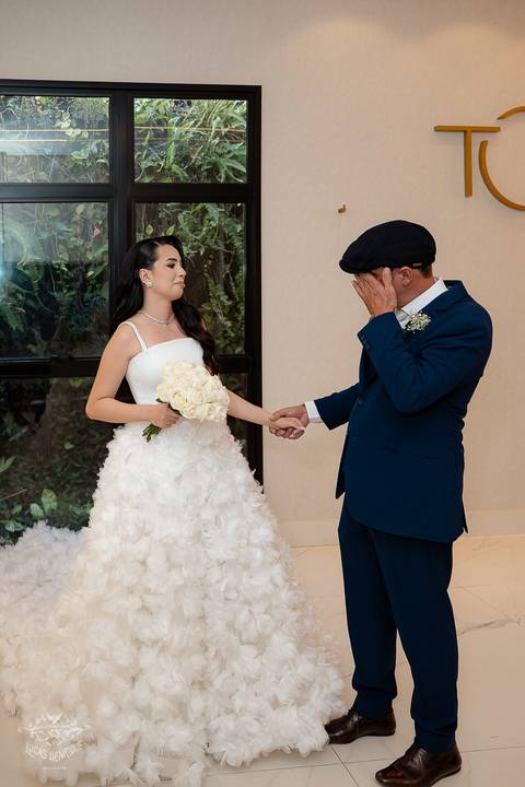 first look com pai da noiva'