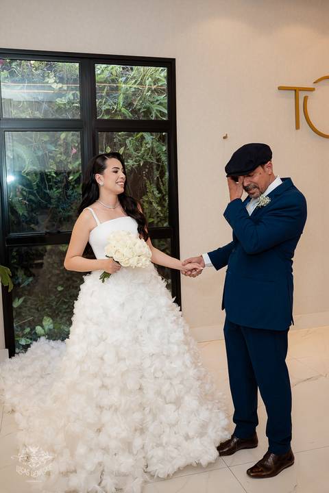 first look com pai da noiva'