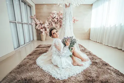 MAKING OF NOIVA SENSUAL COM VESTIDO CASAMENTO'