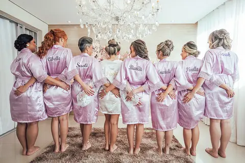 FOTOS MAKING OF NOIVA COM MADRINHAS ANA FERNANDA IBIRITE'