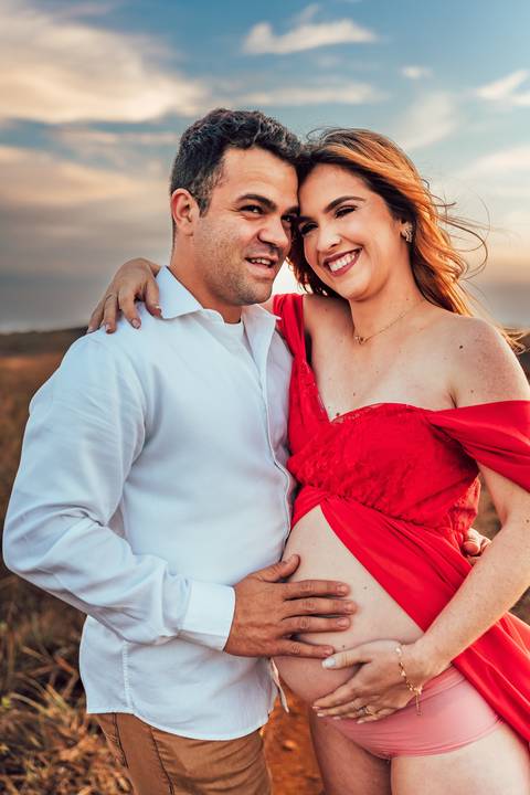 FOTOS ENSAIO GESTANTE SERRA DO ROLA MOÇA  VESTIDO VERMELHO BH'