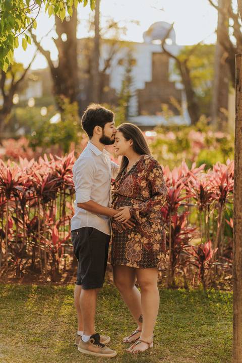 FOTOS ENSAIO GESTANTE  JARDIM DA PRAÇA DA LIBERDADE'