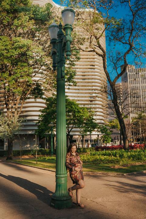 FOTOS ENSAIO GESTANTE BH PRAÇA DA LIBERDADE'